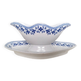 Cornflower iron gravy boat Saint Amand