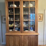Glass sideboard unit with 2 bodies