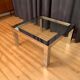 Table basse en chrome et en verre, Italie, années 1960