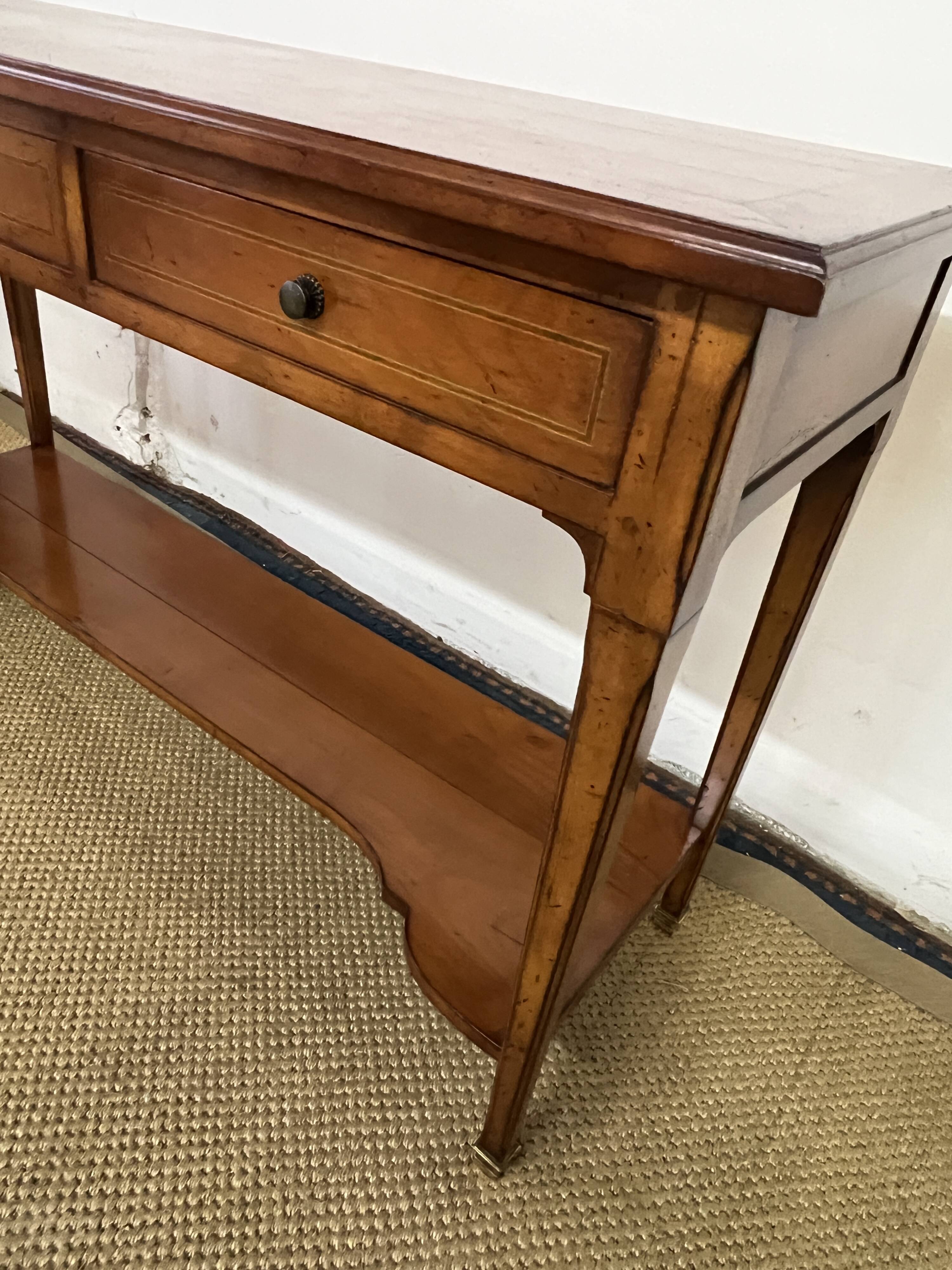 Console / server in Louis XV style cherry wood