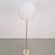 Vintage Opaline Glass Globe Floor Lamp from Hufnagel Leuchten, Germany, 1970s