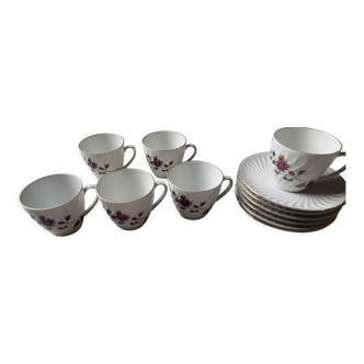 Porcelain coffee cups Bareuther Waldsassen Baviere