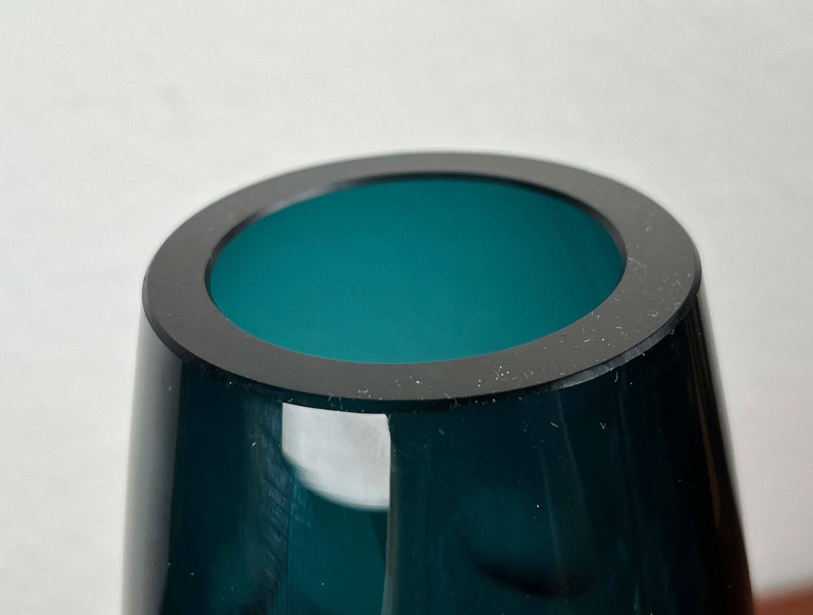 Mid-century German glass vase by Karl Friedrich Glas, 1960s.