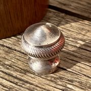 Peugeot pepper tree for Christofle in silver metal and vintage wood