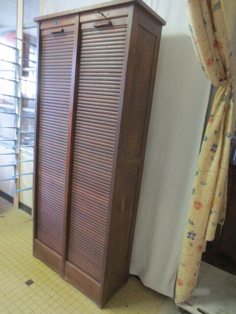 Double 50s curtain cabinet
