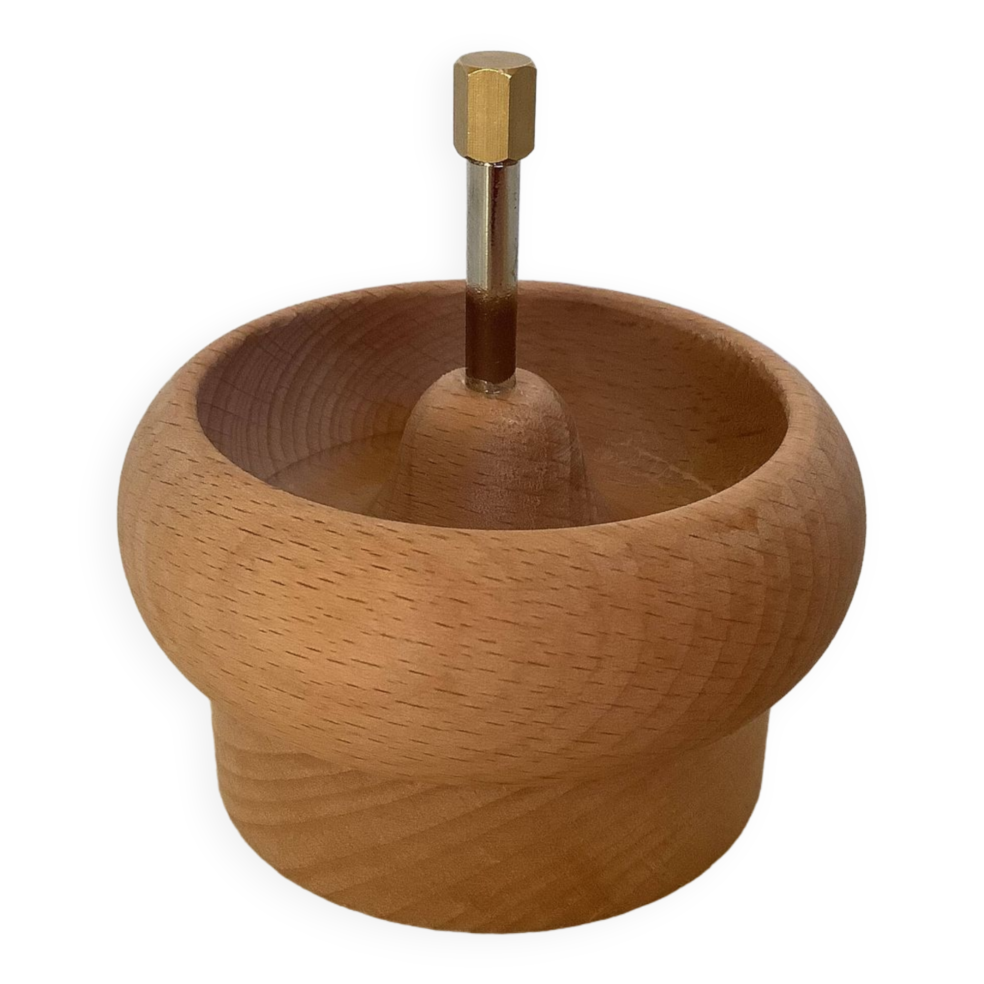 Rotating wooden ring holder