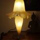 Yellow glass paste mushroom lamp, Art Nouveau style, V. Gifts