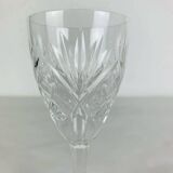 6 Chantilly model stemmed glasses from Saint Louis, crystal, wine or port