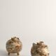 Satsuma Earthenware Vases, Hand-Painted Polychrome, Japan, Set of 2