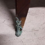 Low bronze marquèterie and marble top