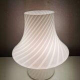 Mushroom lamp Murano white, Gambaro e Poggi for Vetri, 1970