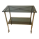 70s Furniture Glass and Brass Trolley on Wheels