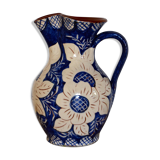 Pitcher in water, pottery, signed