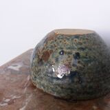 Empty pocket bowl in stoneware signed CG