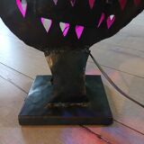 Wrought iron table lamp/rooster