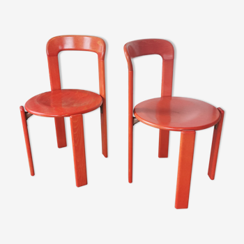 Pair of Bruno Rey chairs for Kusch and CO