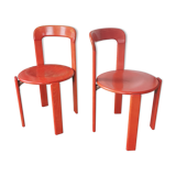 Pair of Bruno Rey chairs for Kusch and CO