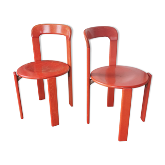 Pair of Bruno Rey chairs for Kusch and CO