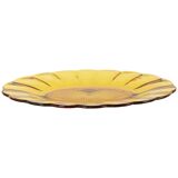 Val Saint Lambert Fruit bowl Amber Luxval Art Deco 1935