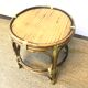 Mini table door door rotin bamboo vintage 70 crafts France
