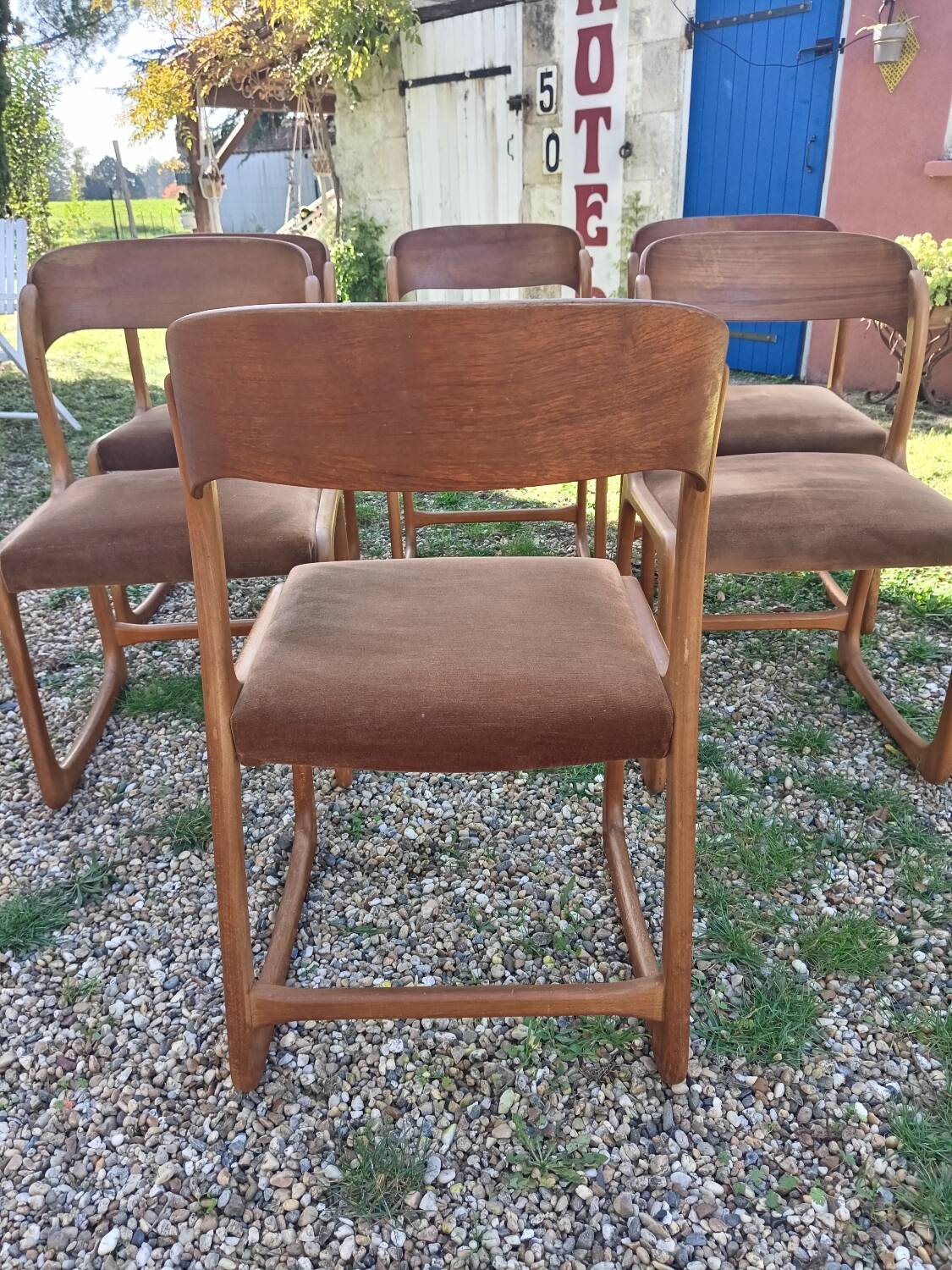 Baumann sled chairs