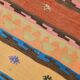 4x13 Beige & Orange Kilim Runner Rug, Wool Runner Rug, Stair Rug, 121x395Cm