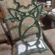 Enamelled cast iron umbrella door 1900