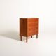 Scandinavian teak chest of drawers with locks