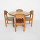 Large pinewood extendable dining table1970's