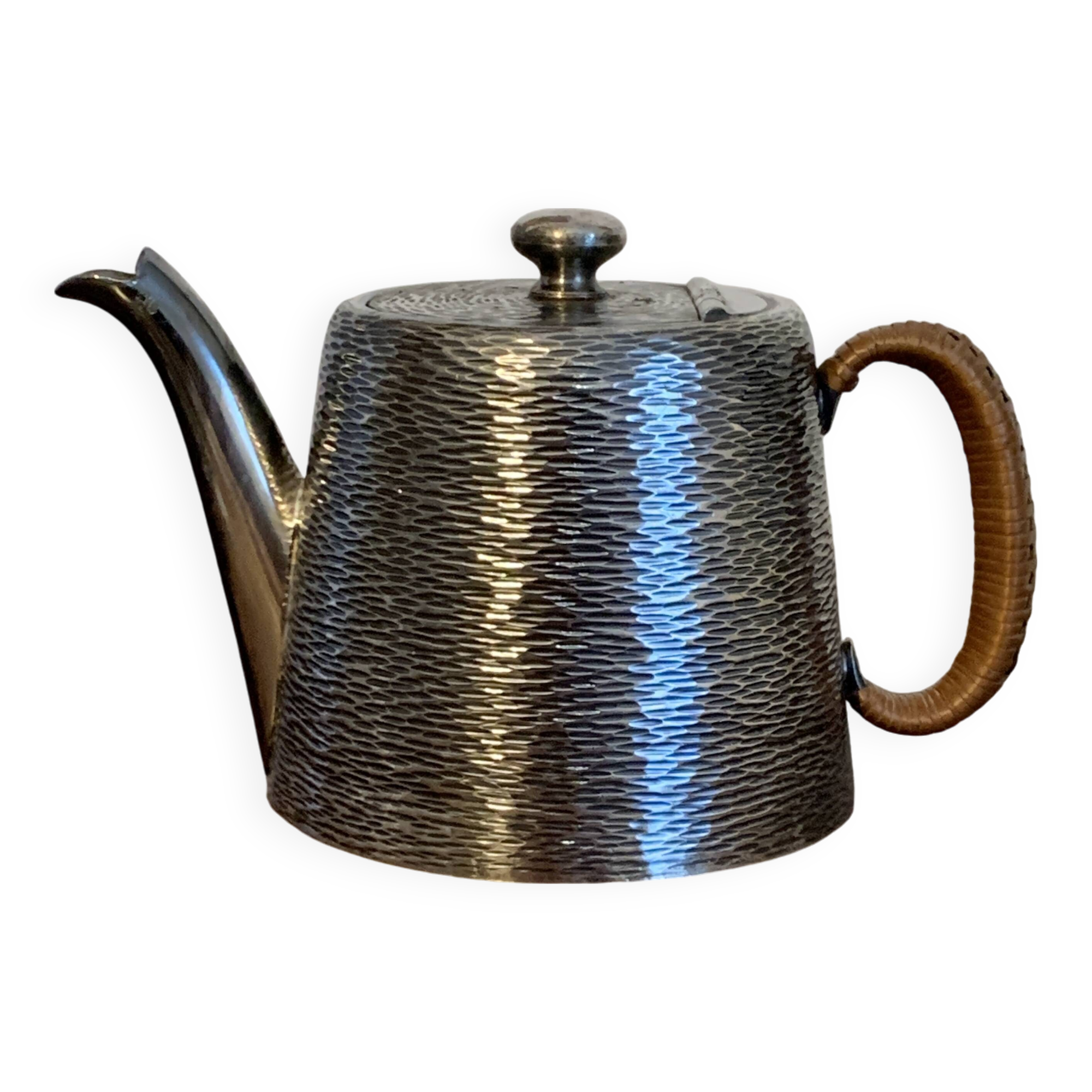 Théière en métal argenté