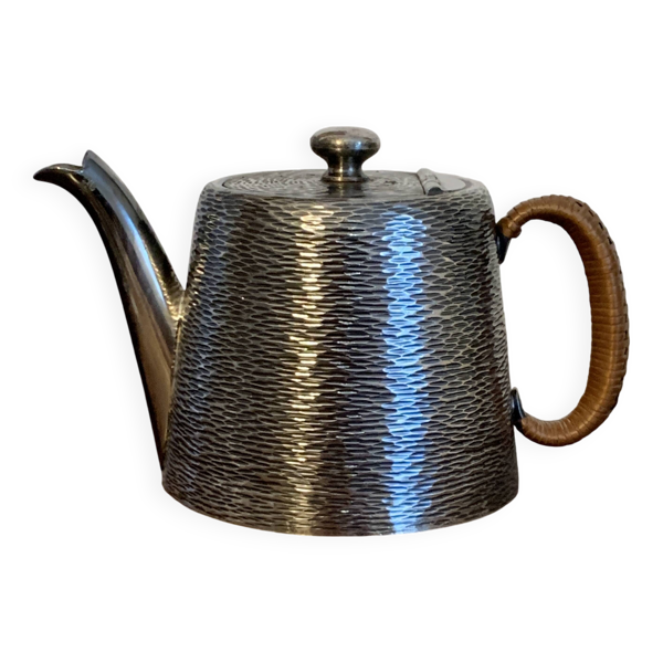Théière en métal argenté