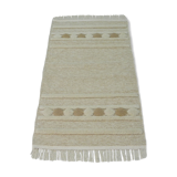 Moroccan berber carpet tunisian wool beige salmon