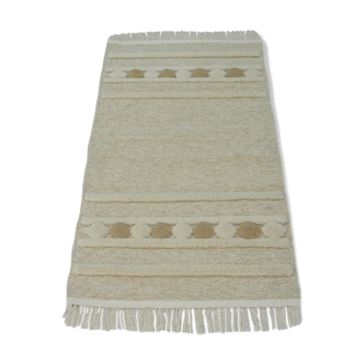 Tapis berbère marocain laine tunisien beige saumon