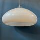 Mushroom pendant - Space Age white light fixture