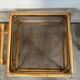 Duo of vintage rattan coffee tables from the 60s-70s