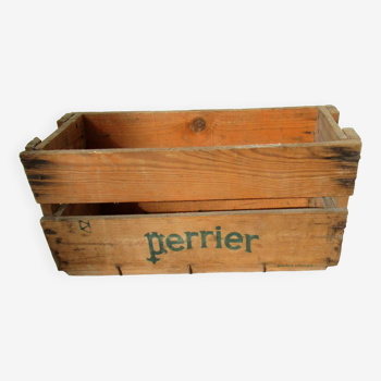 “PERRIER” advertising wooden box