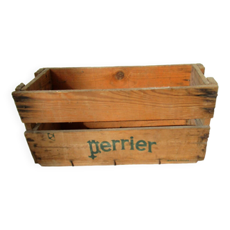 “PERRIER” advertising wooden box