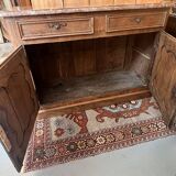 Bressan style hunting sideboard, marble top, 19th century