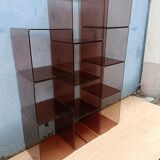 Cube shelves in smoked plexi year 70