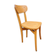 Bistro chair blond wood, signed, numbered, vintage, 50s