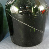 Lot of 2 old bottle of benedictine liqueur in blown glass