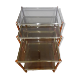 Smoked glass nesting tables