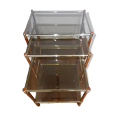 Smoked glass nesting tables