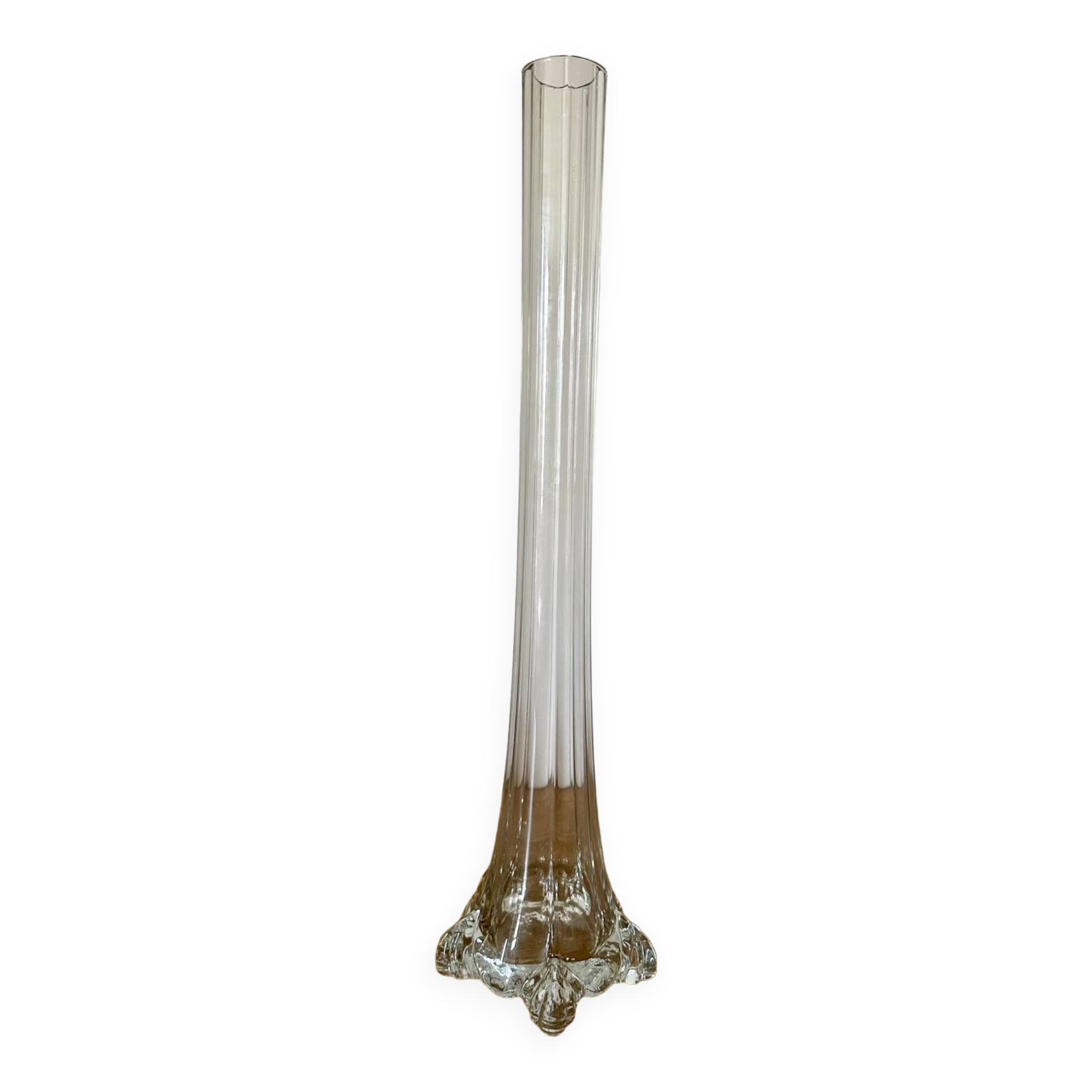 Large art nouveau glass soliflore