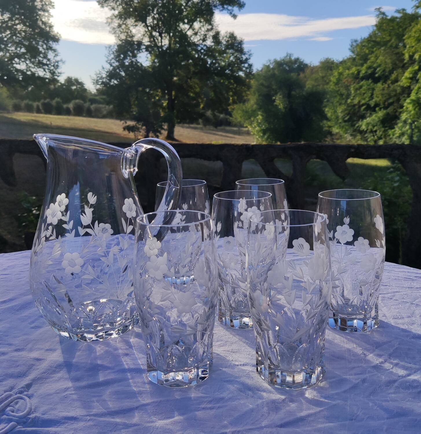 Villeroy & Boch crystal orangeade cocktail set