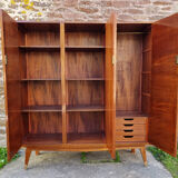 Vintage wardrobe dressing room, compass feet, 50s