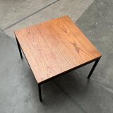 Mid-century minimalist teak side table by Florence Knoll for Knoll International, 1950s.