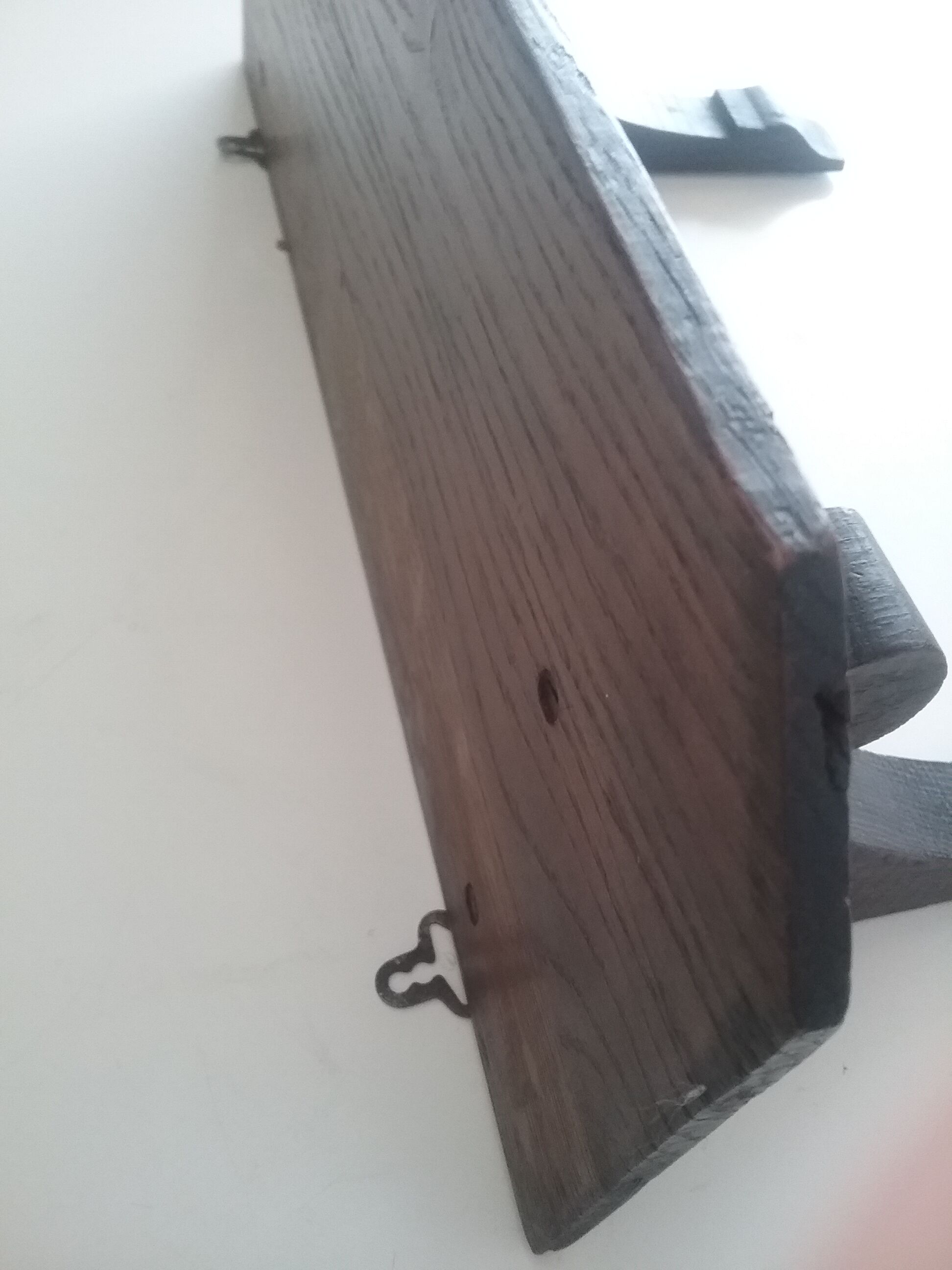 Ancient wooden shelf