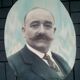 Old photo, large oval portrait 1936