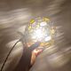 Suspension globe vintage effet vitraux